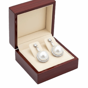 White Pearl Earrings